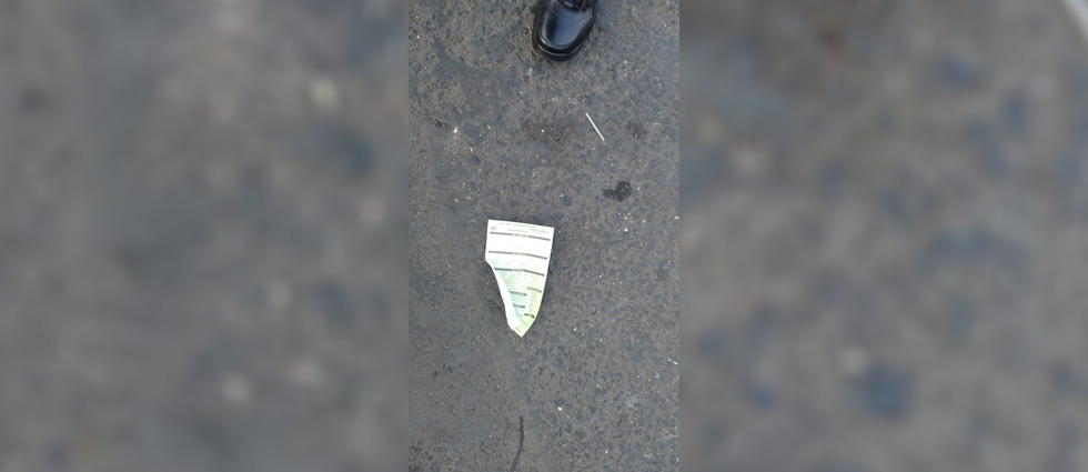 Motorista de la ruta 11-B arroja esquela y le imponen dos más