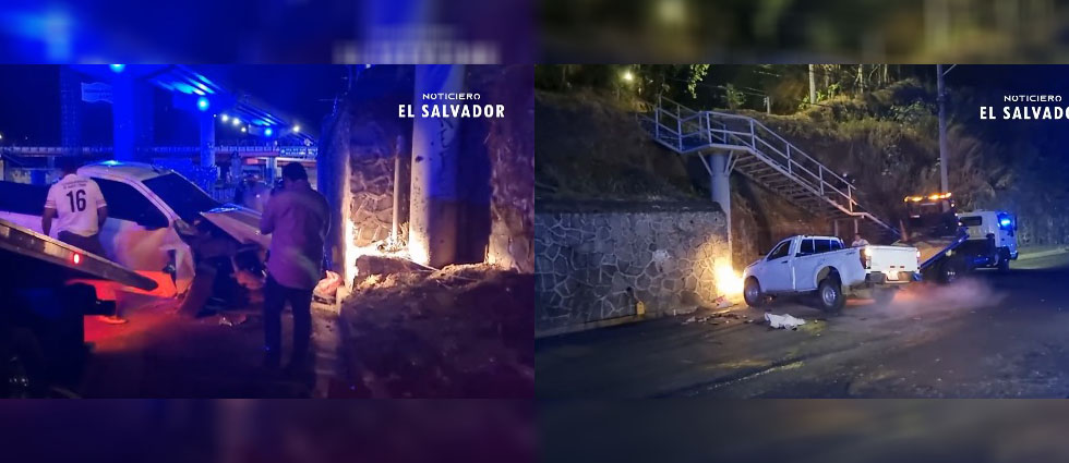 Hombre se duerme al volante y se accidenta en San Salvador