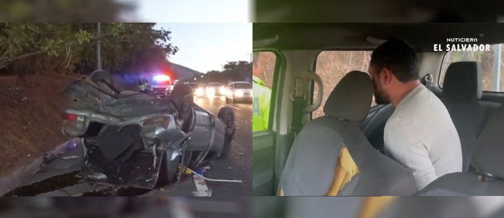 Dos lesionados tras accidente provocado por ebrio al volante en la avenida Jerusalén