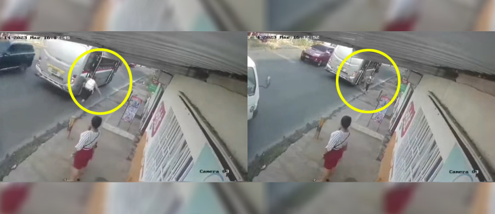 Conductor de autobús arranca cuando madre se disponía a bajar a su hija en San Miguel