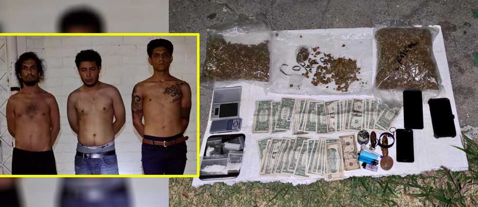 Arrestan a sujetos tras hallarles drogas y básculas digitales