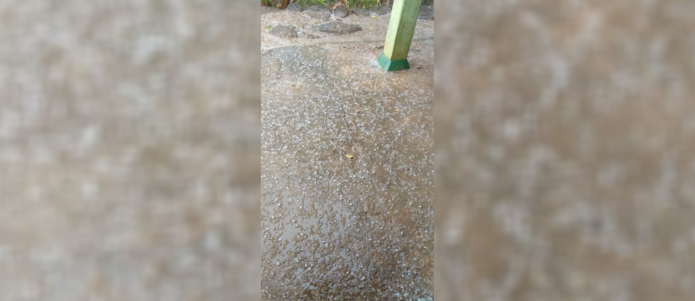 MARN registra caída de granizo en Morazán