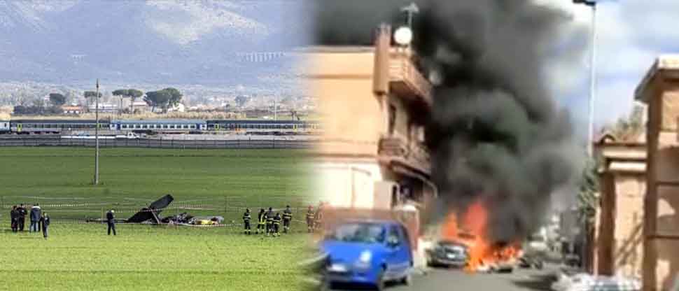VIDEO: Mueren dos pilotos tras choque de aviones de la Fuerza Aérea italiana en Roma