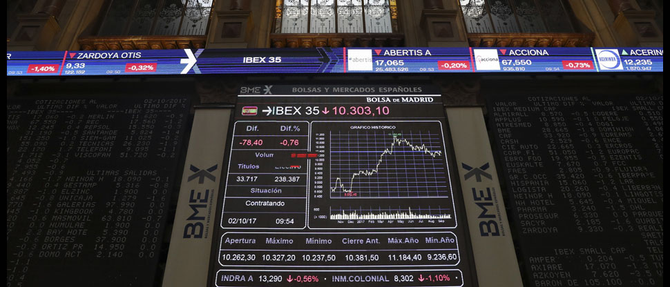 Crisis de bancos tradicionales estremece la bolsa de valores de Suiza y España