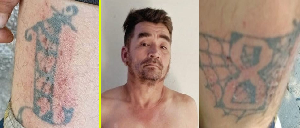 Pandillero del barrio 18 alias Ruso intentó borrarse los tatuajes, pero fue capturado en Suchitoto