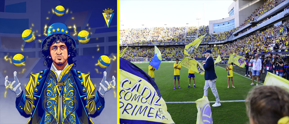 El Cádiz CF celebra por todo lo alto el cumpleaños 65 del “Mágico” González