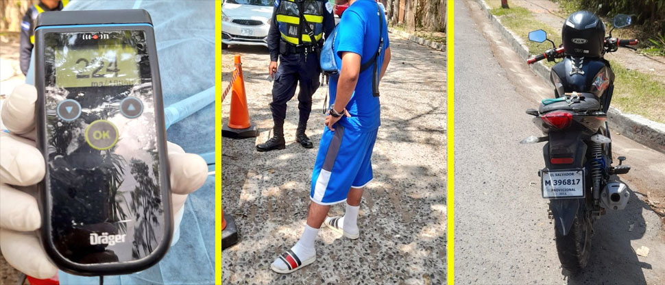 Sacan de circulación a motociclista que manejaba borracho