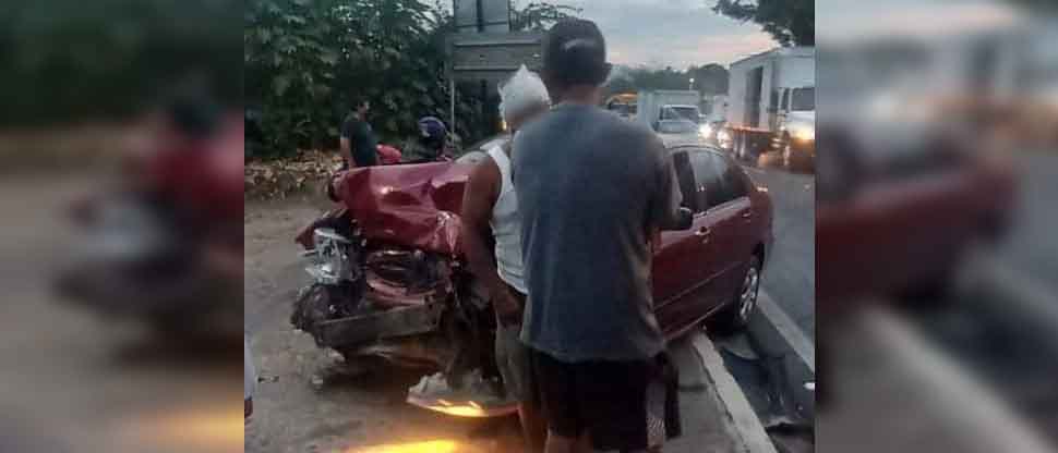 Múltiple accidente de tránsito deja al menos siete lesionados en calle al Boquerón