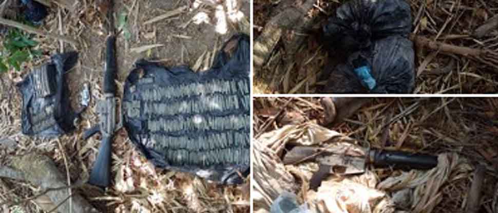 Autoridades localizan armas y municiones que pandilleros ocultaban en Chalatenango