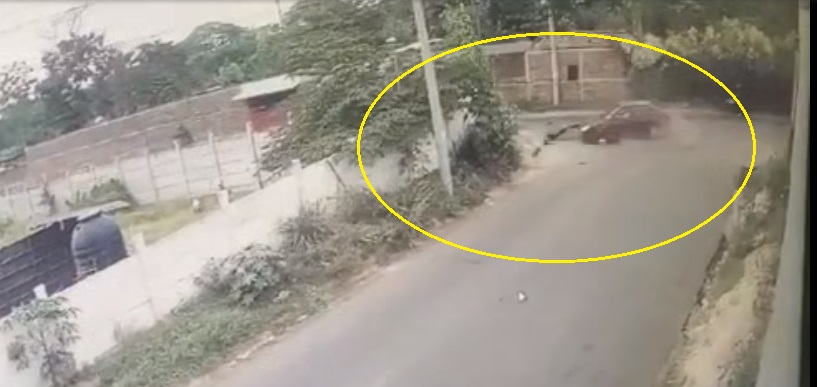 VIDEO: Camara de seguridad capta el momento exacto de fuerte accidente en Lourdes, Colón