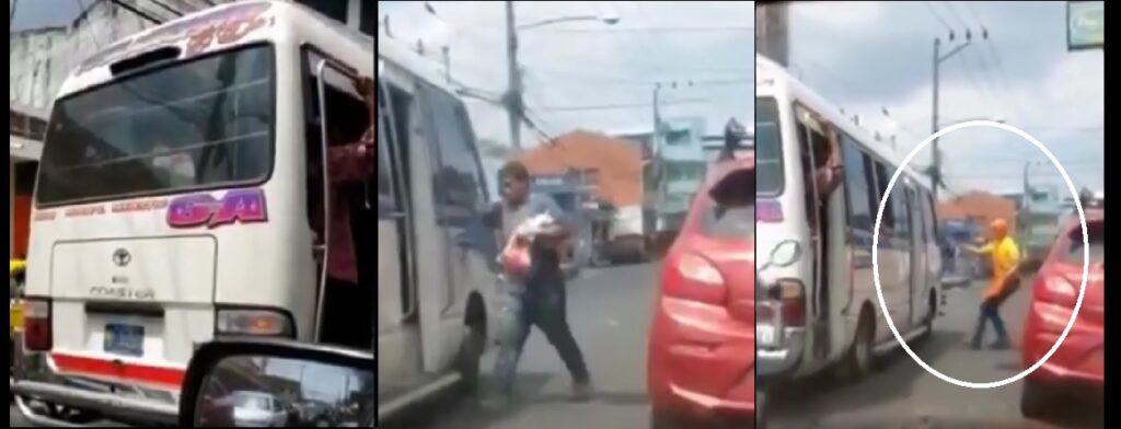 Hombre sale de una tienda en Mejicanos y se va sin pagar, pero el cajero corre tras él (VIDEO)