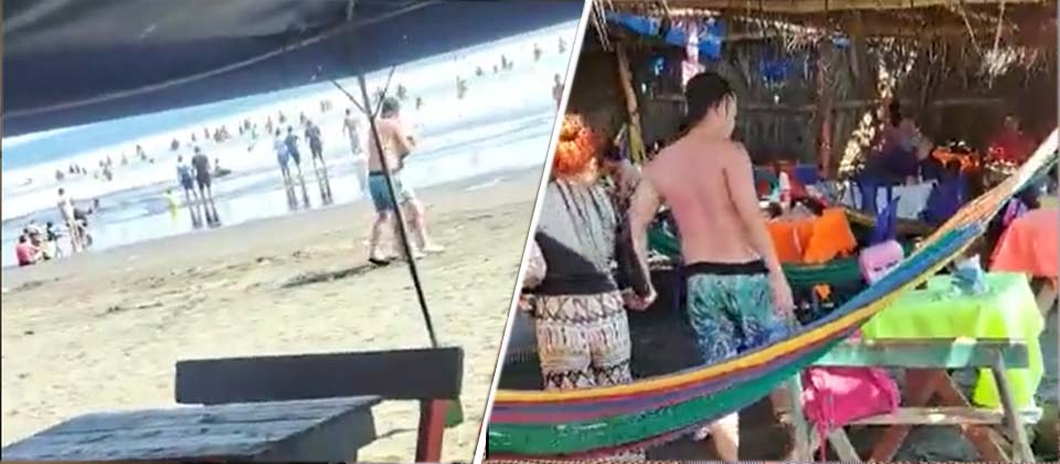 Captan a sujeto agrediendo a su pareja cuando paseaban en la playa