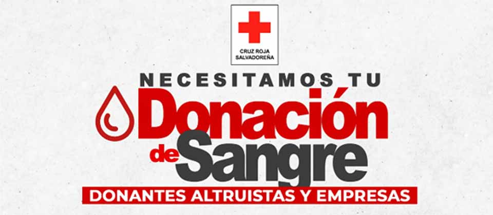Cruz Roja hace un llamado urgente a la población para donar sangre