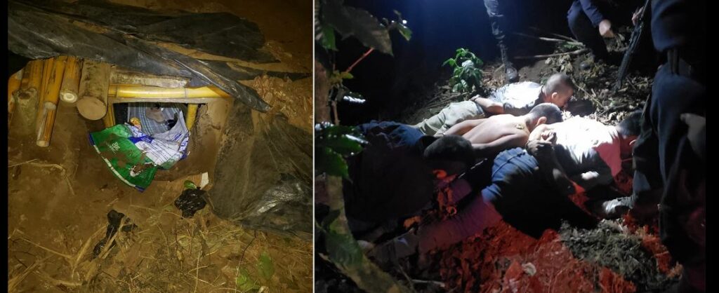 Caen pandilleros que se escondían bajo la tierra para evadir a las autoridades