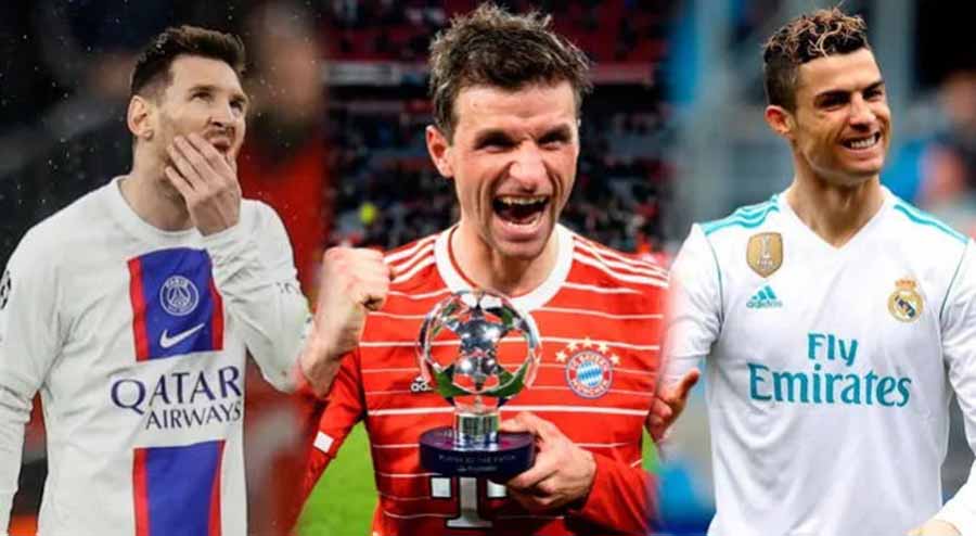 Thomas Müller se burla de Messi y lo compara con Cristiano Ronaldo