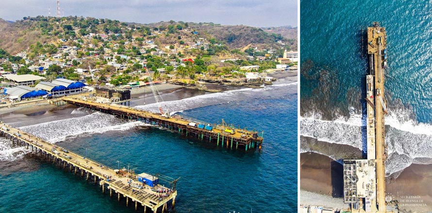 Construcción del Muelle Turístico de La Libertad va a pasos agigantados