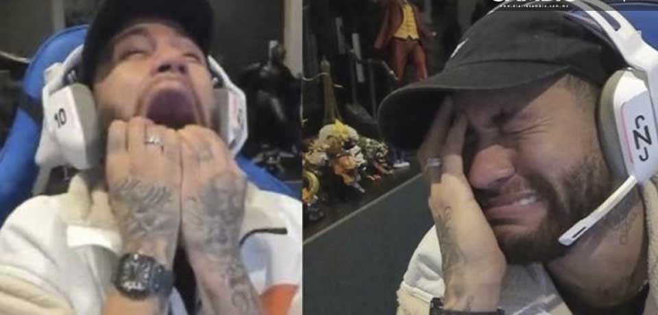 Neymar pierde un millón de euros jugando póker y «llora» en pleno streaming