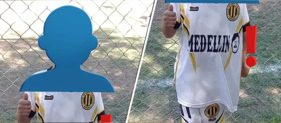 Equipo infantil de fútbol homenajea a Pablo Escobar