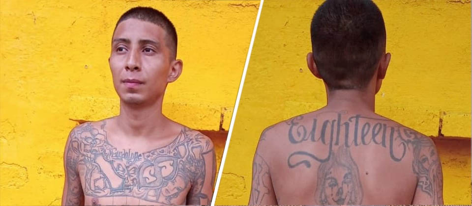 Pandillero perfilado como Guadalupe fue recapturado pasará en CECOT