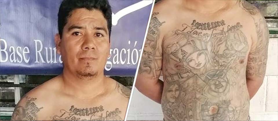 Detienen a pandillero de la MS que pasará los próximos años en el CECOT