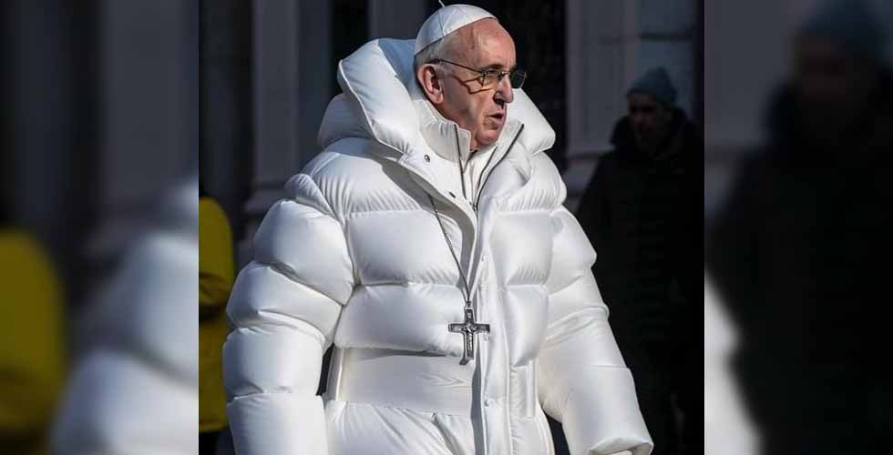 Captan al Papa Francisco con un “look” digno de una Fashion Week