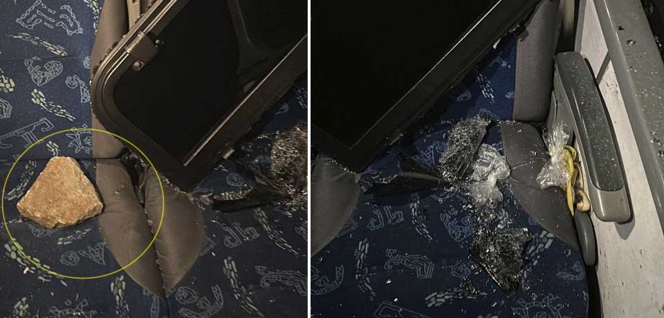 Aficionados de FAS apedrearon el bus de los albos del Alianza