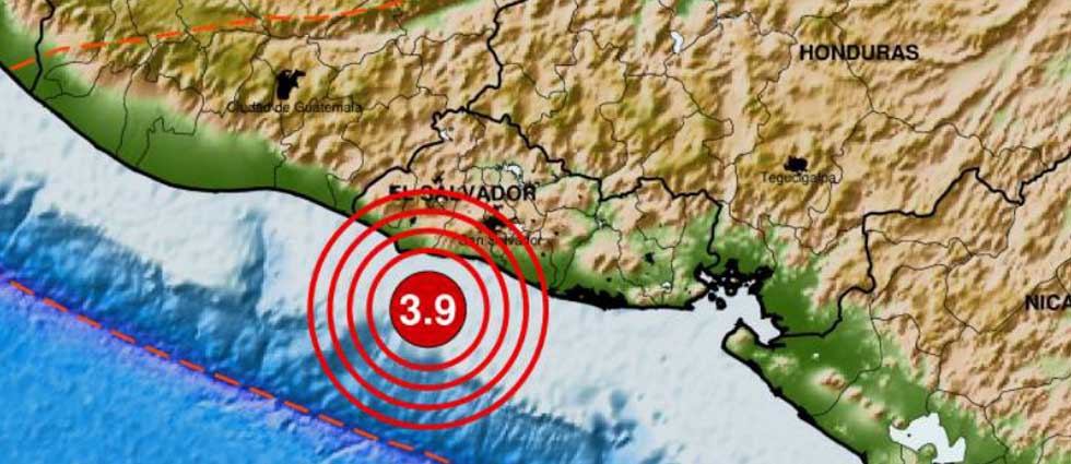 Sismo con epicentro en La Libertad sacude parte de El Salvador esta tarde de viernes