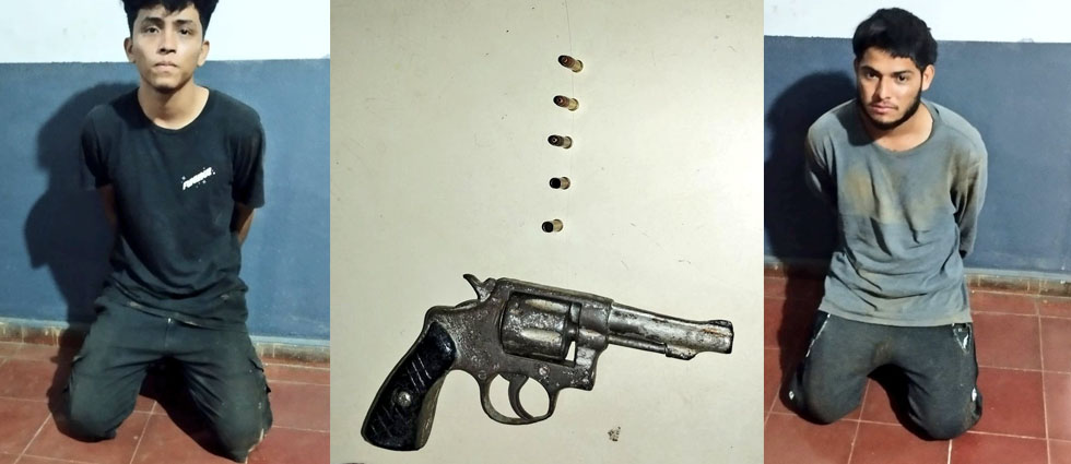 Capturan a dos tras denuncia sobre sujetos que amenazaban y realizaban disparos al aire