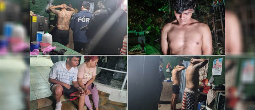 FGR: operativo deja la captura de 26 pandilleros del Barrio 18 que operaban en La Libertad