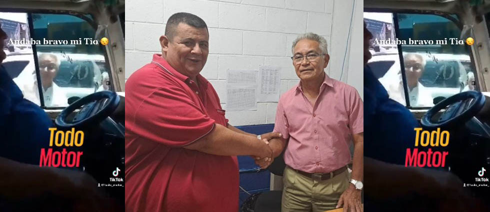 Conductores captados en video discutiendo acuden a delegación de la PNC voluntariamente para recibir una multa y conciliar