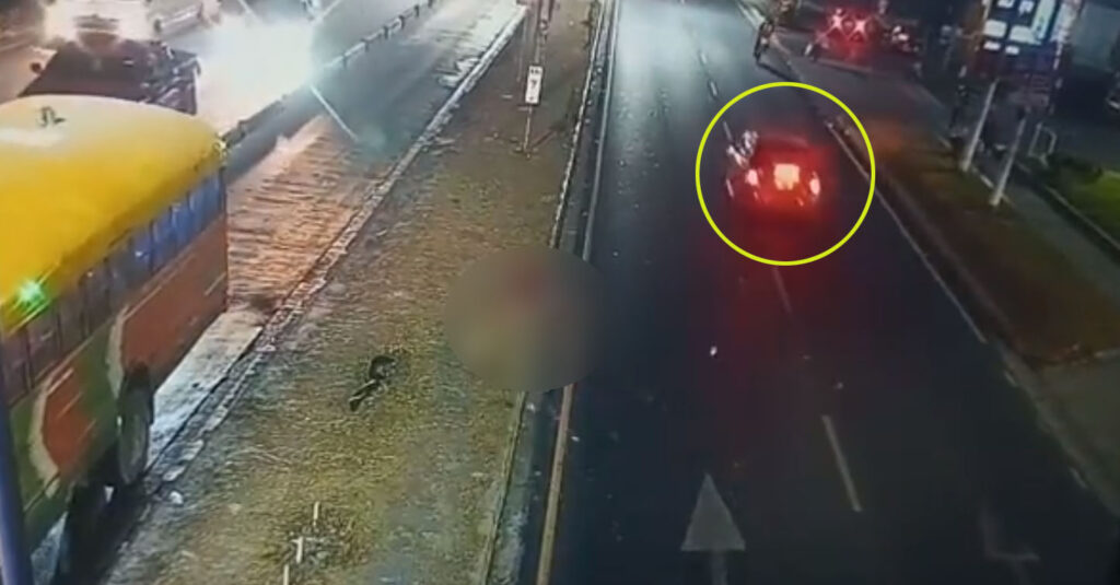 Este es el momento exacto cuando anciana muere atropellada en bulevar del Ejército