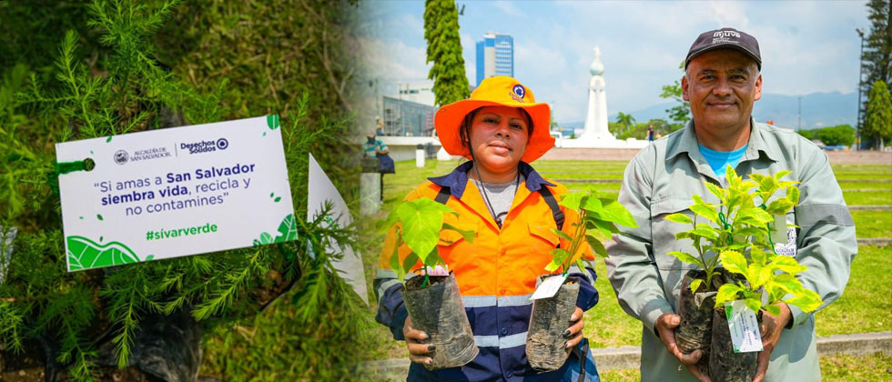 Alcaldía de San Salvador entrega miles de árboles en conmemoración del Día Internacional de la Tierra 