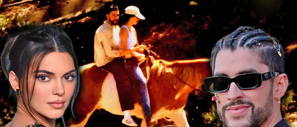 Al estilo de Pasión de Gavilanes; Bad Bunny y Kendall Jenner son captados montando a caballo&nbsp;