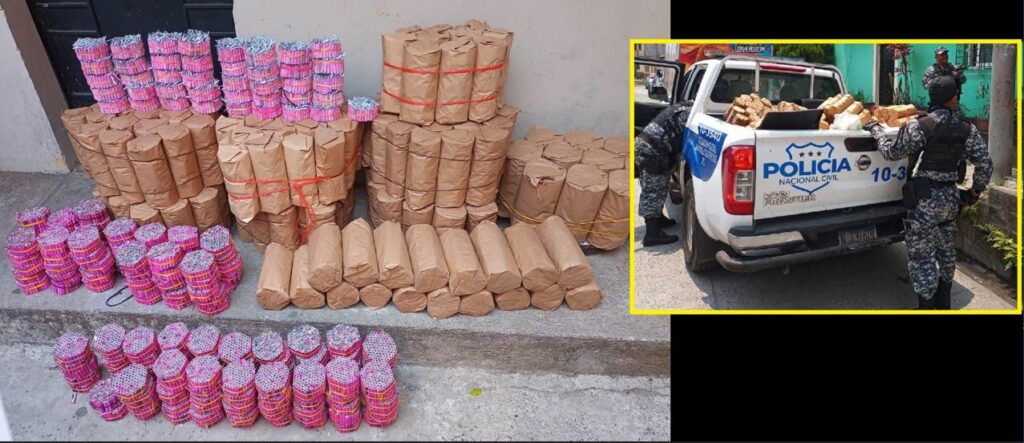 PNC decomisa producto pirotécnico en cohetería clandestina
