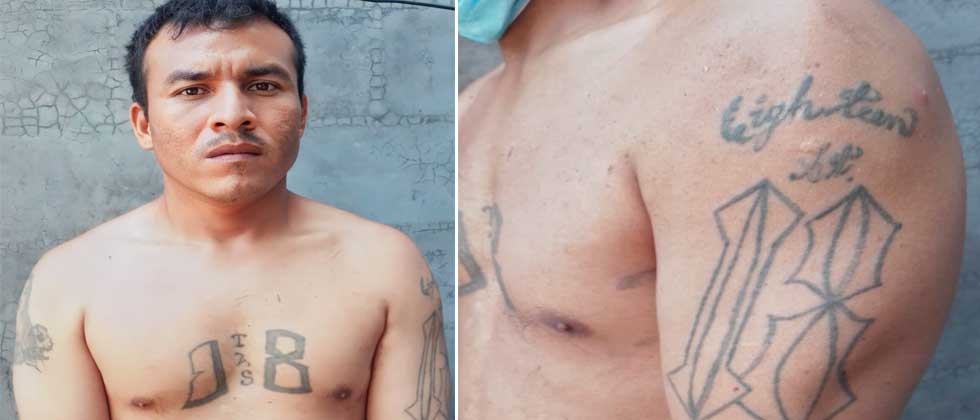 Capturan a gatillero de la 18 que se escondía en Guazapa