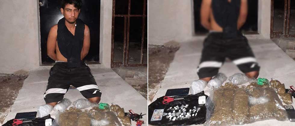 Capturan a pandillero con varias porciones de marihuana en Ilopango