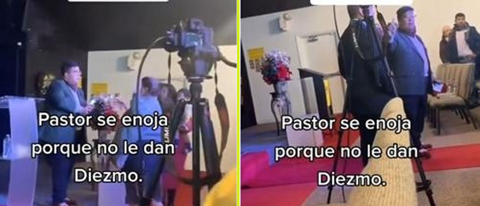 VIDEO: Pastor se enoja porque la congregación ya no quiere dar el diezmo  