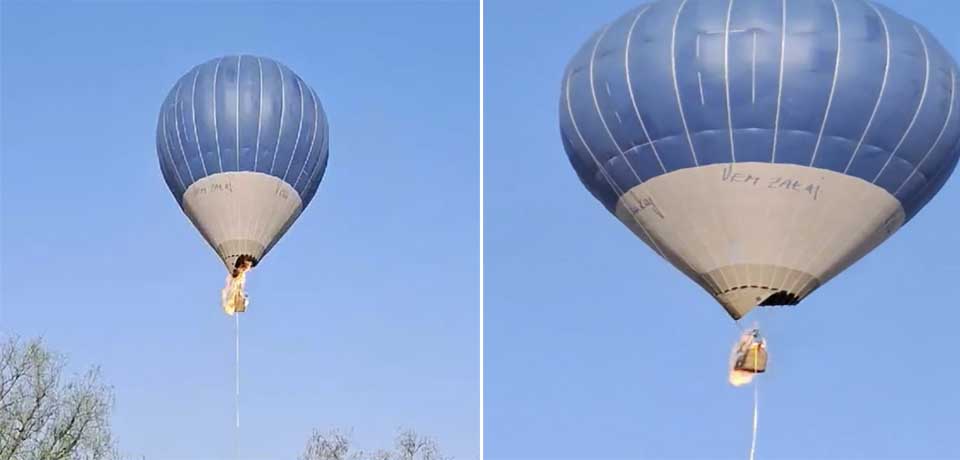 Al menos dos fallecidos tras incendio en globo aerostático en México