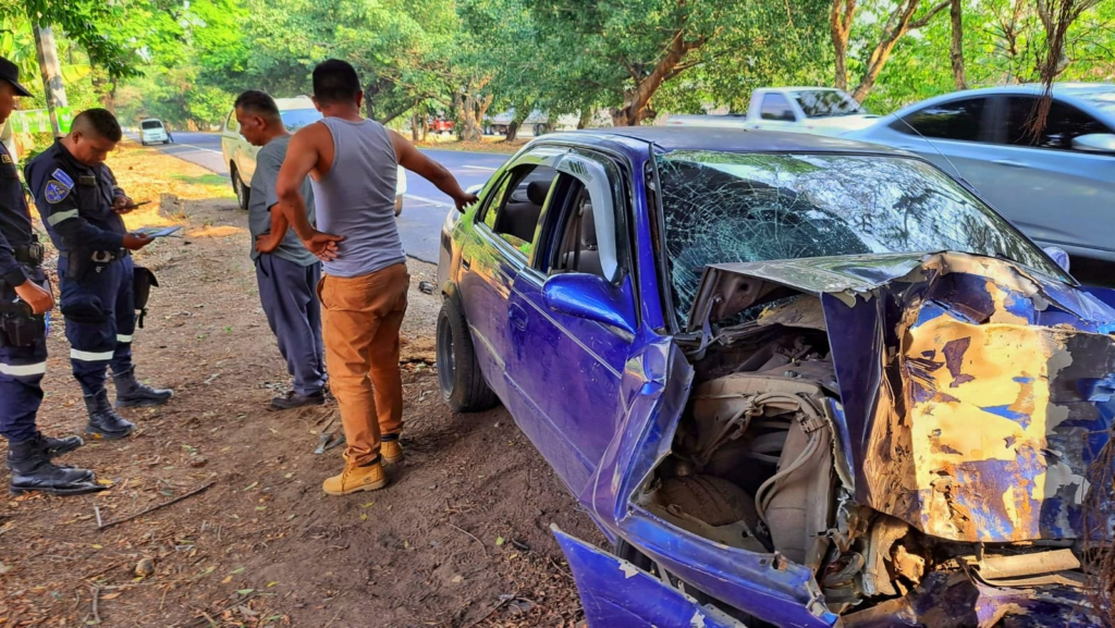 Conductor se duerme al volante y choca contra un árbol en carretera a ...