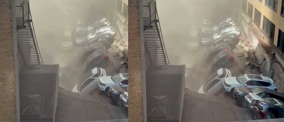 VIDEO: Derrumbe en estacionamiento de Nueva York deja al menos una persona muerta y varios heridos
