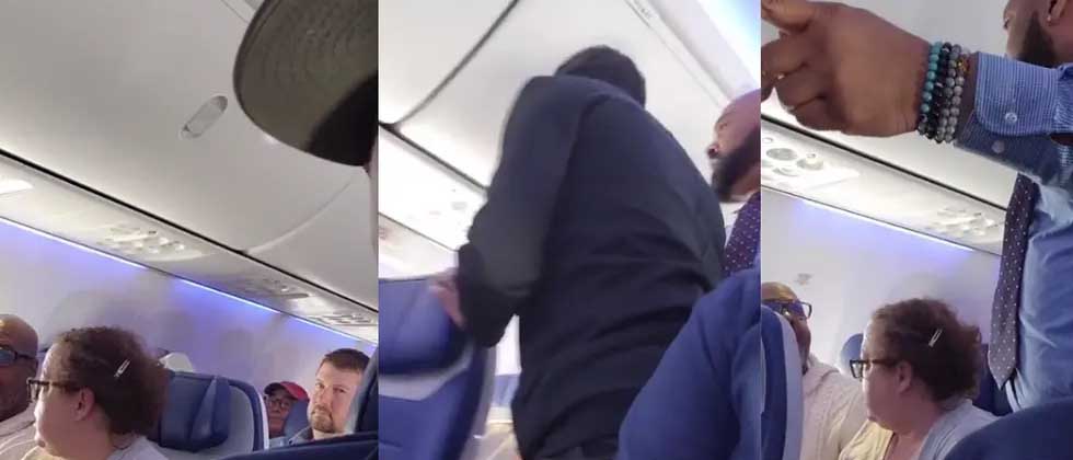 VIDEO: Pasajero enfurece en pleno vuelo porque un bebé no dejaba de llorar