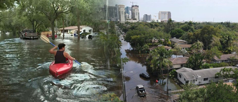 Fort Lauderdale, Florida, queda bajo el agua después de torrencial e histórica lluvia de esta semana