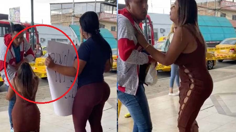 VIDEO: De rodillas mujer pide perdón a su esposo por haberse acostado con su cuñado
