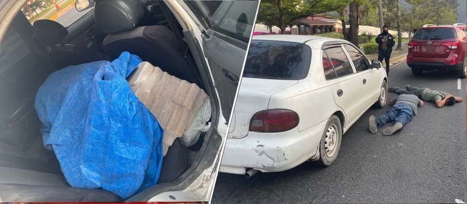 Decomisan más de 100 kilos de cocaína dentro de un automóvil frente a la embajada de los EEUU