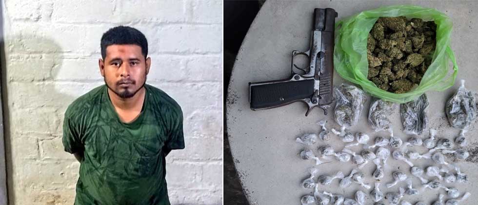 Capturan a peligroso MS con un arma y droga en Sonsonate