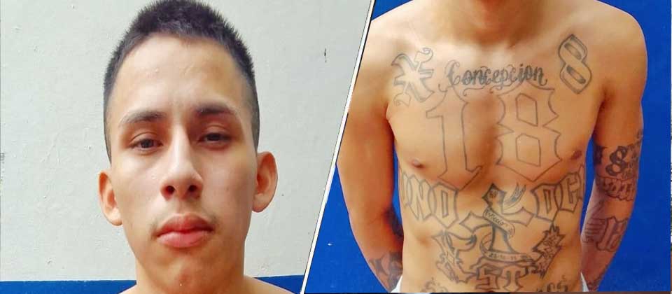 Recapturan a pandillero de la 18 que cumplió su condena y pasará varias décadas en el CECOT