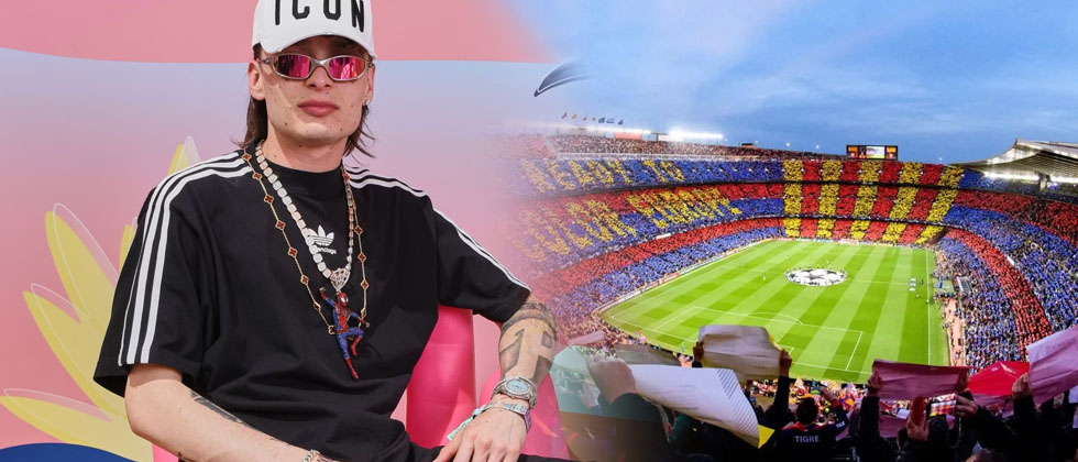 Peso Pluma podría aparecer en la camiseta del F.C. Barcelona  