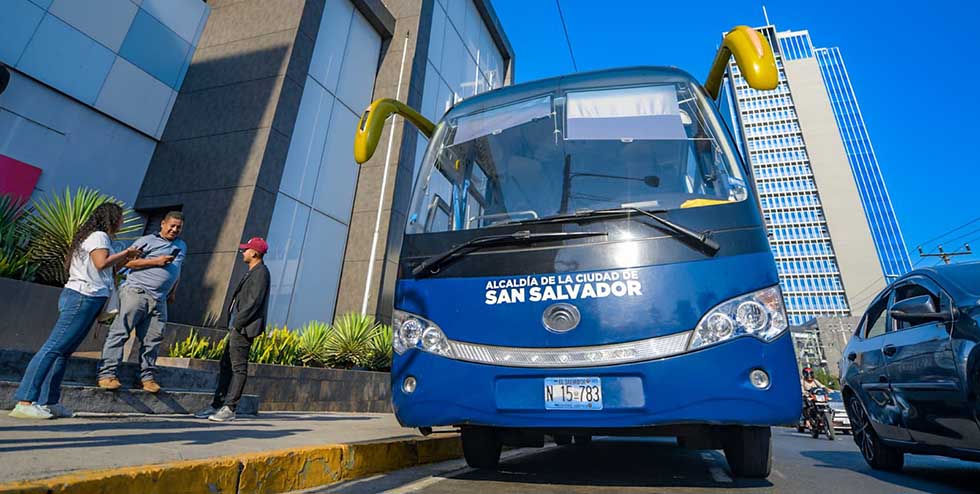 Habilitan rutas gratis hacia el Centro Histórico de San Salvador
