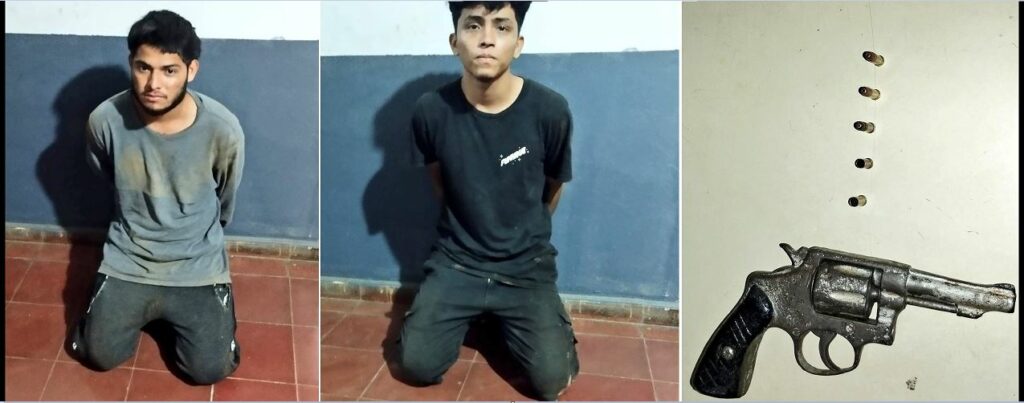 Capturan a sujetos que disparaban al aire y amenazaban a lugareños de Ereguayquín
