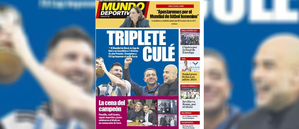 ¡En Barcelona están a otro nivel!: celebran como triplete el mundial de Messi, LaLiga y el pase a la final de Guardiola